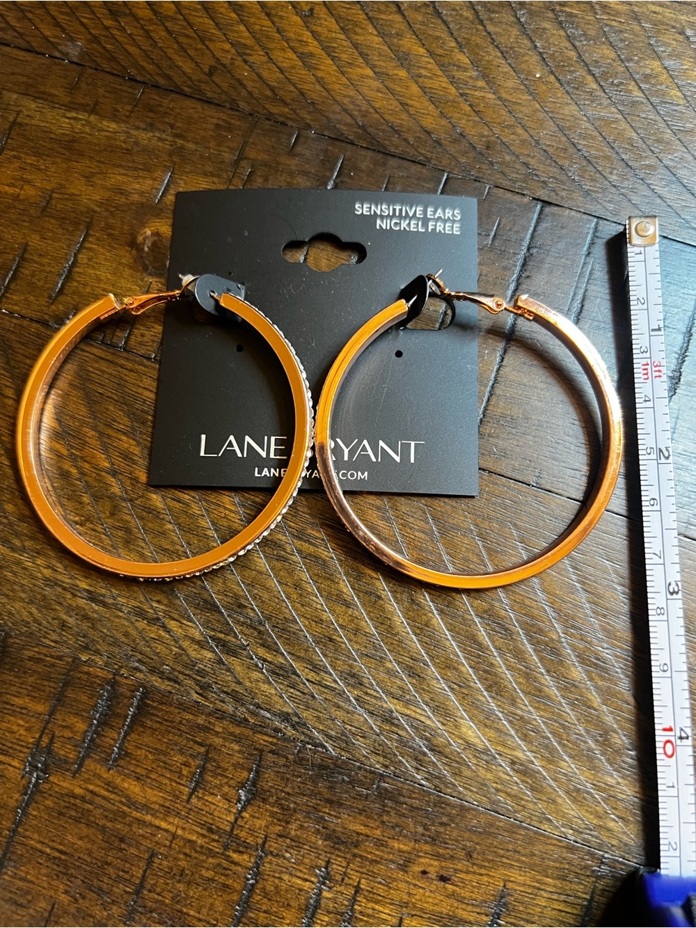 NWT Lane Bryant Rose Gold Hoop Earrings